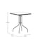Flash Furniture Barker 23.5'' Silver Square Tempered Glass Metal Table TLH-073A-1-SV-GG - alternate 4